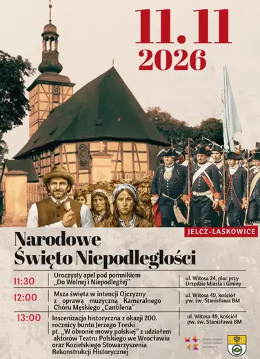 Narodowe Święto Niepodległości w Jelczu-Laskowicach &ndash; zapraszamy do wsp&oacute;lnego świętowania!