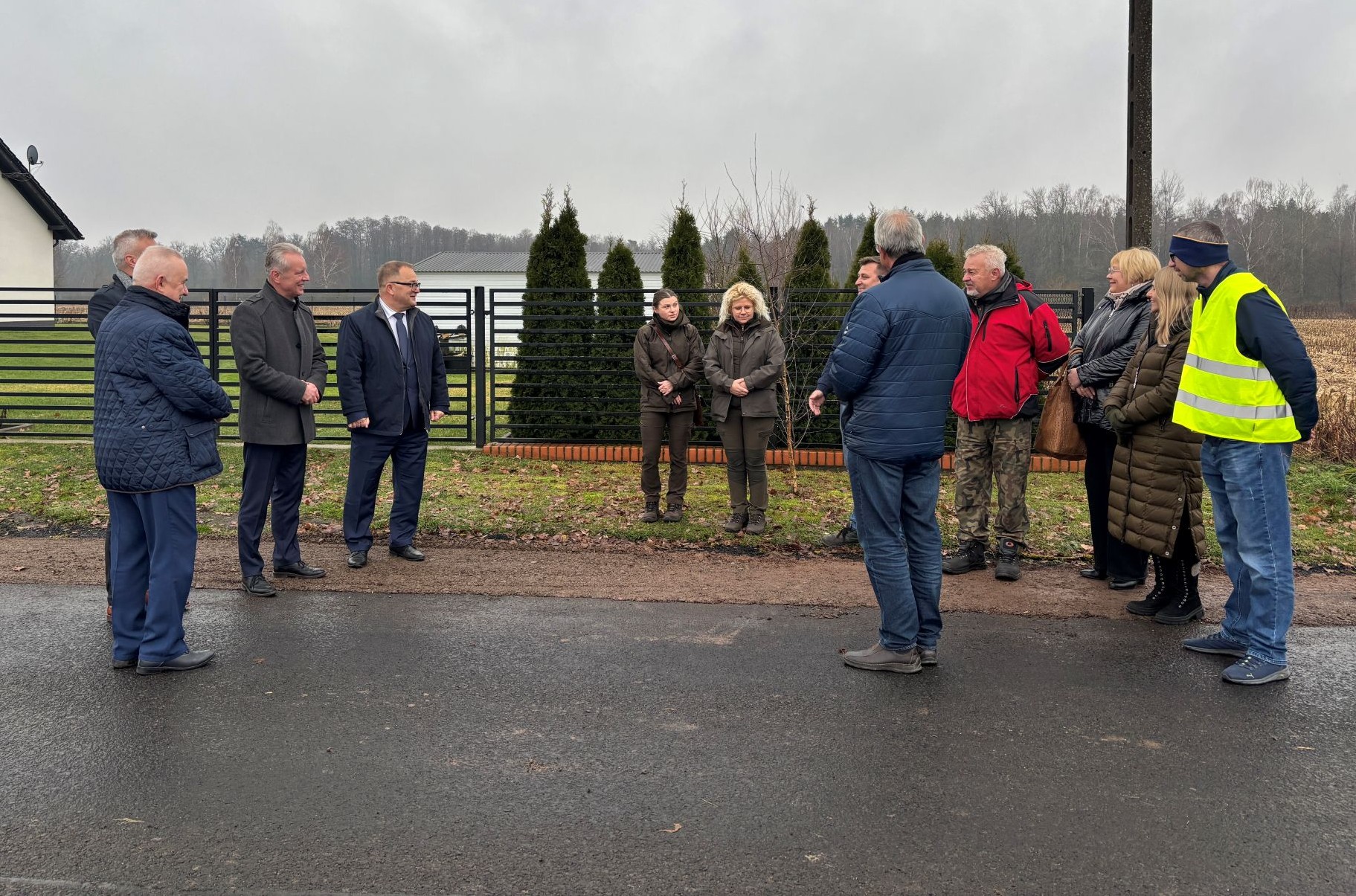zdjęcie z&nbsp;odbioru drogi