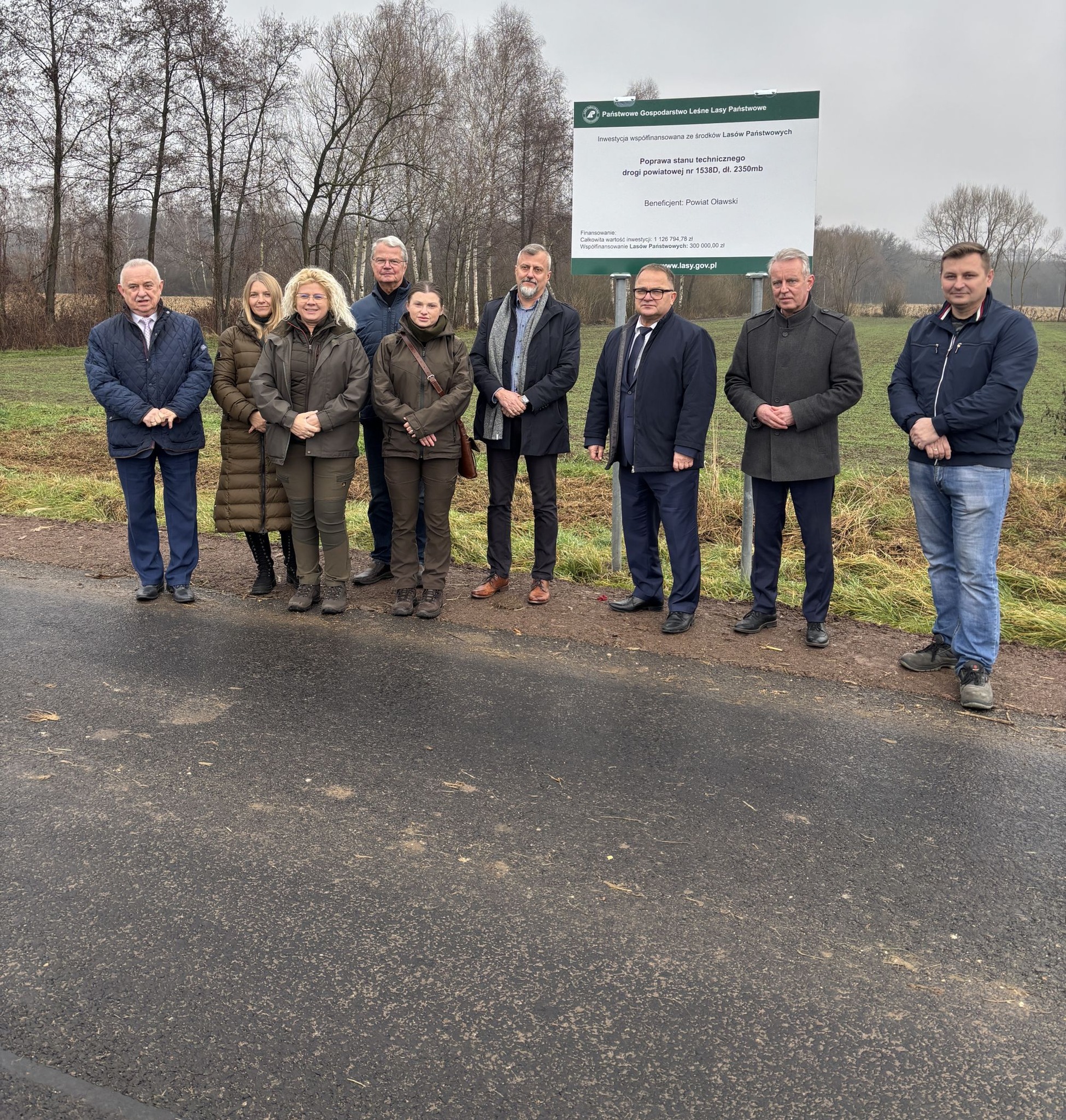 zdjęcie z&nbsp;odbioru drogi