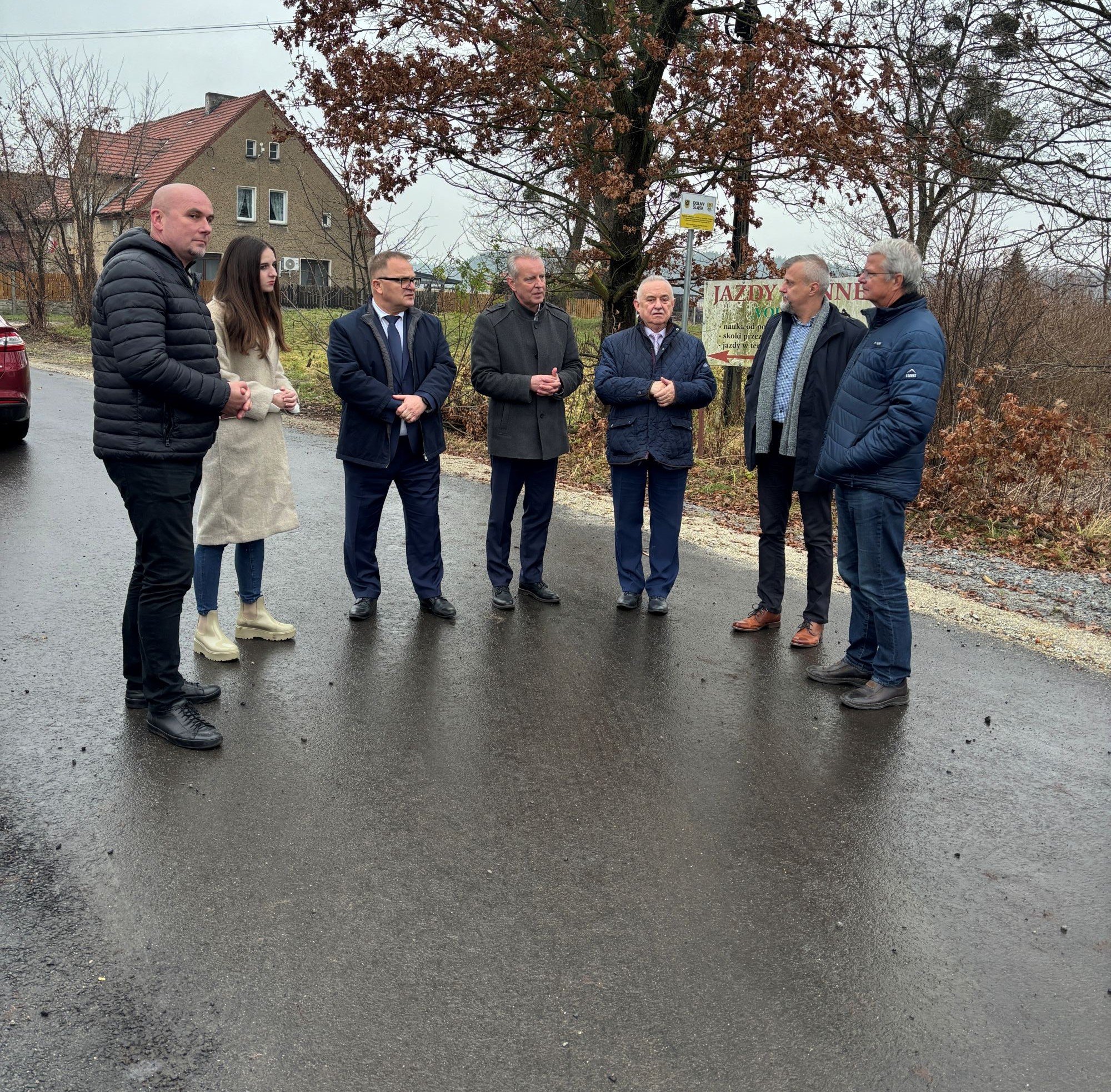 zdjęcie z&nbsp;odbioru drogi