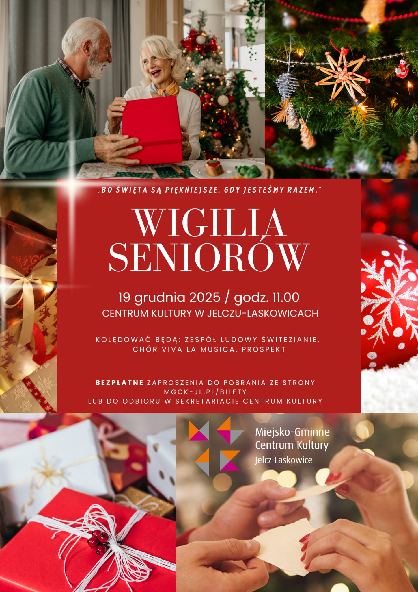 wigilia seniorow plakat