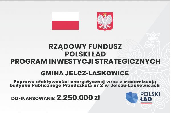 tabela inwestycji Publiczne Przedszkole nr 2 w&nbsp;Jelczu-Laskowicach