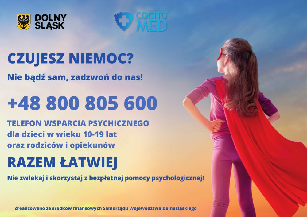 Telefon wsparcia psychicznego dla dzieci w wieku 10-19 lat oraz rodziców i opiekunów