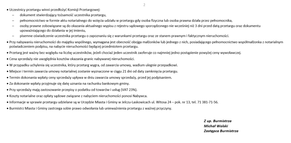 Ogłoszenie o przetargu