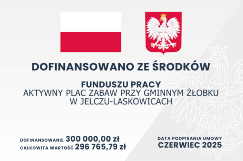 Informacja o budowie placu zabaw