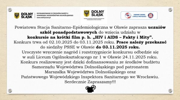 informacja o konkursie filmowym