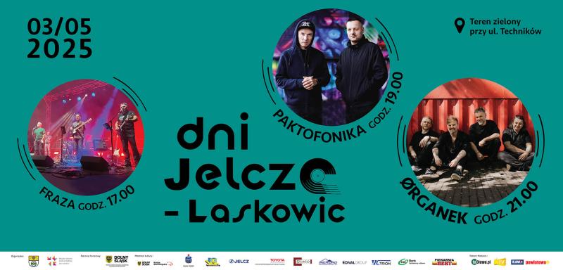 Plakat koncertów Dni Jelcza-Laskowic